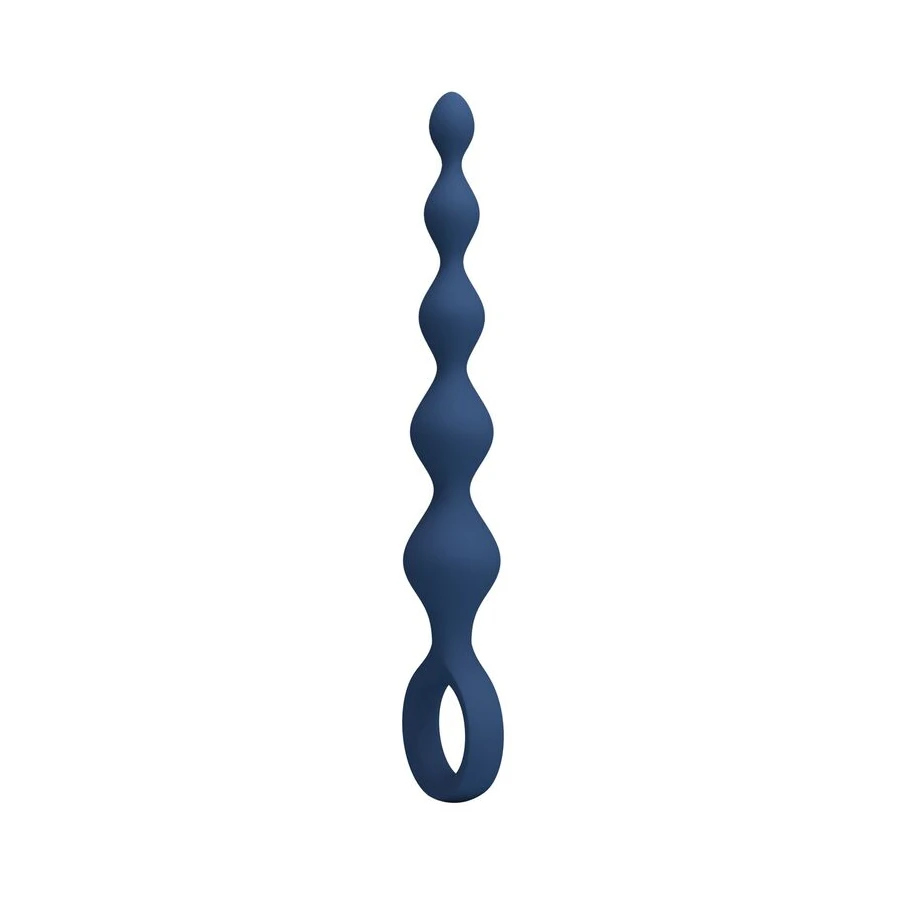 MR PLAY - PERLE ANAL IN SILICONE BLU E PLUG ANAL 20,4 CM